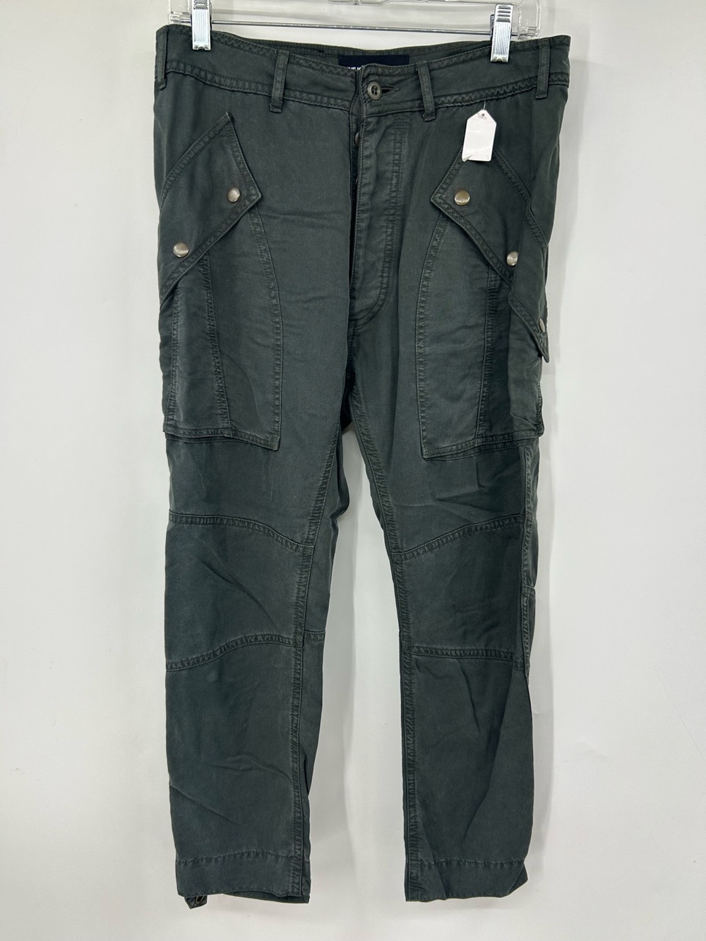 The Kooples Women’s Military Pants Green Cargo Trousers Drop Crotch Size 3 US 8